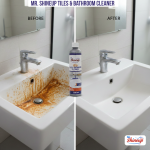 Mr. Shineup HG Strong Bathroom & Tile Cleaner 500ml – Removes Tough Stains, Rust & Water Marks Instantly