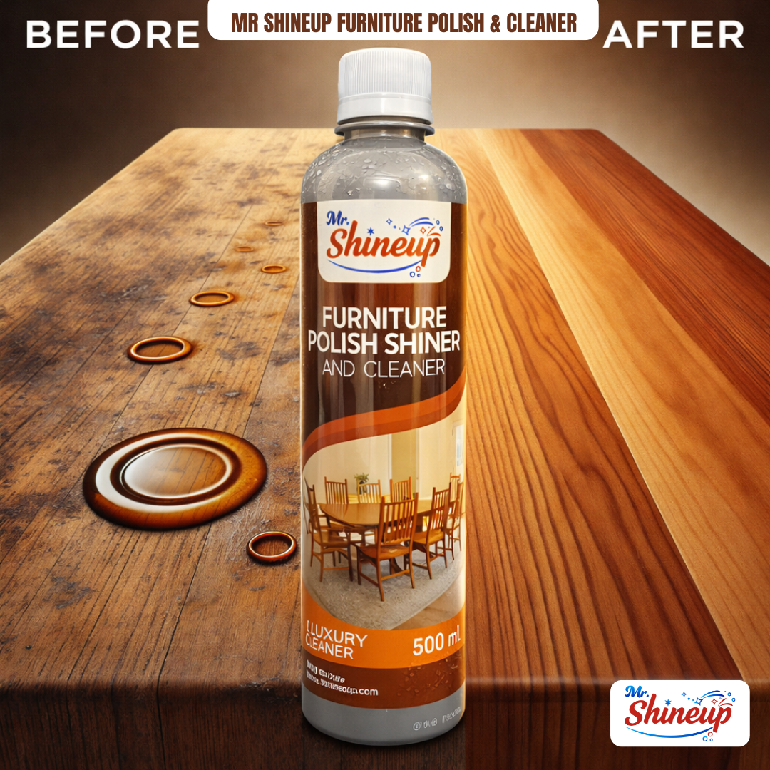 Mr Shineup Furniture Polish Shiner & Cleaner 500ml – Wood Polish Spray for Table, Sofa, Cabinet & Floor Shine