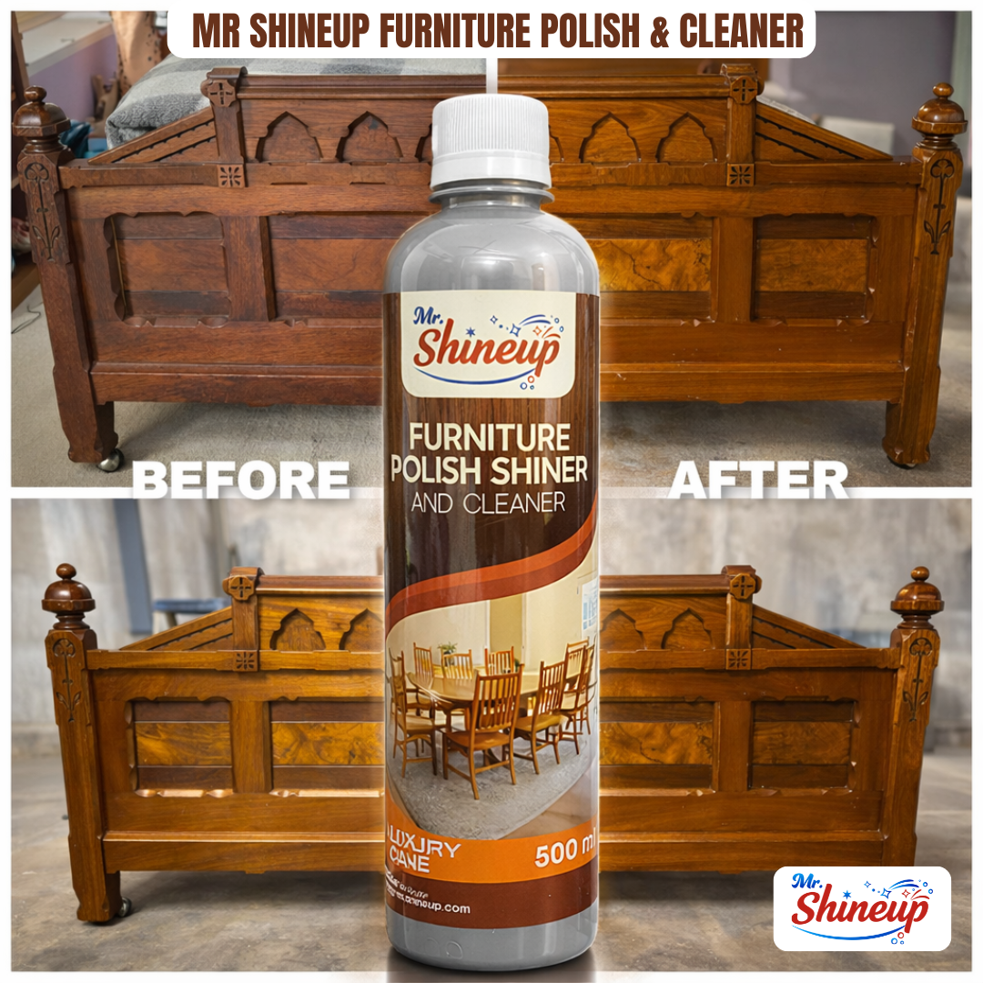 Mr Shineup Furniture Polish Shiner & Cleaner 500ml – Wood Polish Spray for Table, Sofa, Cabinet & Floor Shine