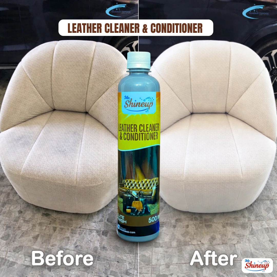 Mr Shineup All-in-One Leather Cleaner & Conditioner 500ml – Restore Shine for Shoes, Bags & Car Seats