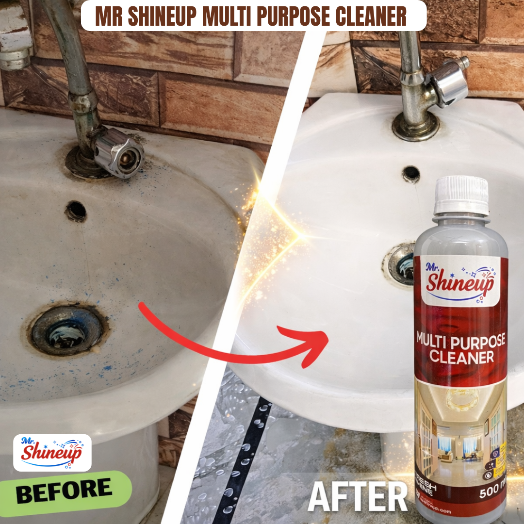 Mr Shineup Multi Purpose Cleaner 500ml – Powerful Multi Surface Cleaner for Floor, Tiles, Marble, Basin & Toilet | Deep Cleaning & Shine