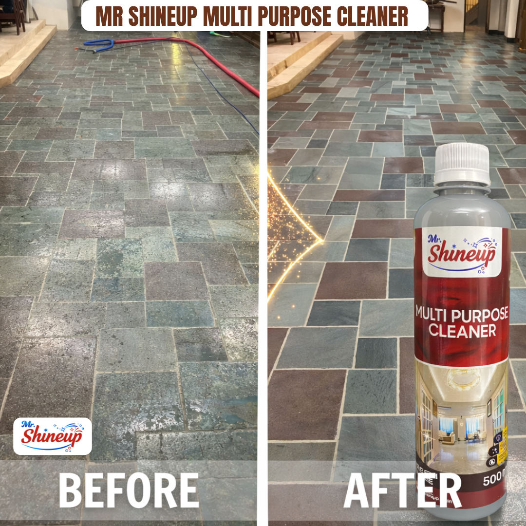 Mr Shineup Multi Purpose Cleaner 500ml – Powerful Multi Surface Cleaner for Floor, Tiles, Marble, Basin & Toilet | Deep Cleaning & Shine