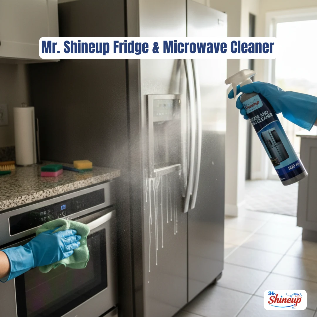 Mr Shineup Fridge Cleaner & Microwave Spray 500ml – Deep Clean + Odour Neutralising Formula