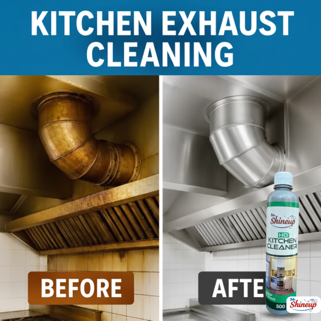 Mr. Shineup HG Kitchen Cleaner Spray 500ml – Fast Action Grease Cutter for Tiles, Stove , Hood, fan