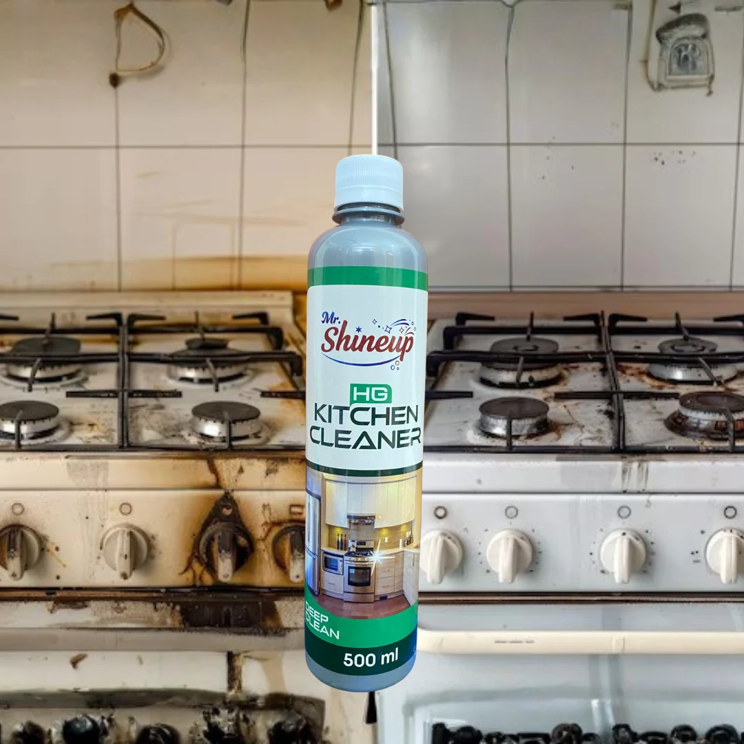 Mr. Shineup HG Kitchen Cleaner Spray 500ml – Fast Action Grease Cutter for Tiles, Stove , Hood, fan