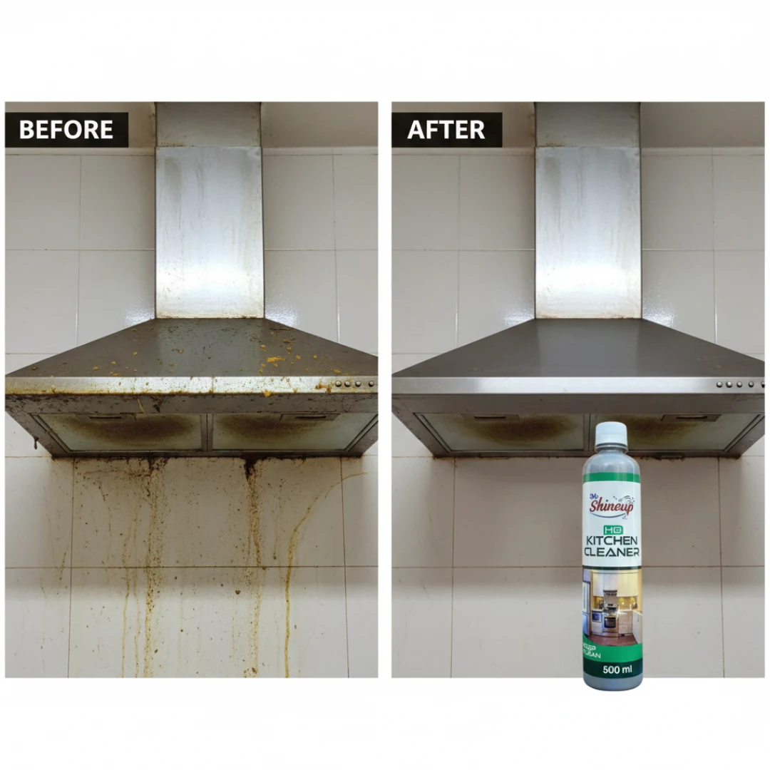 Mr. Shineup HG Kitchen Cleaner Spray 500ml – Fast Action Grease Cutter for Tiles, Stove , Hood, fan