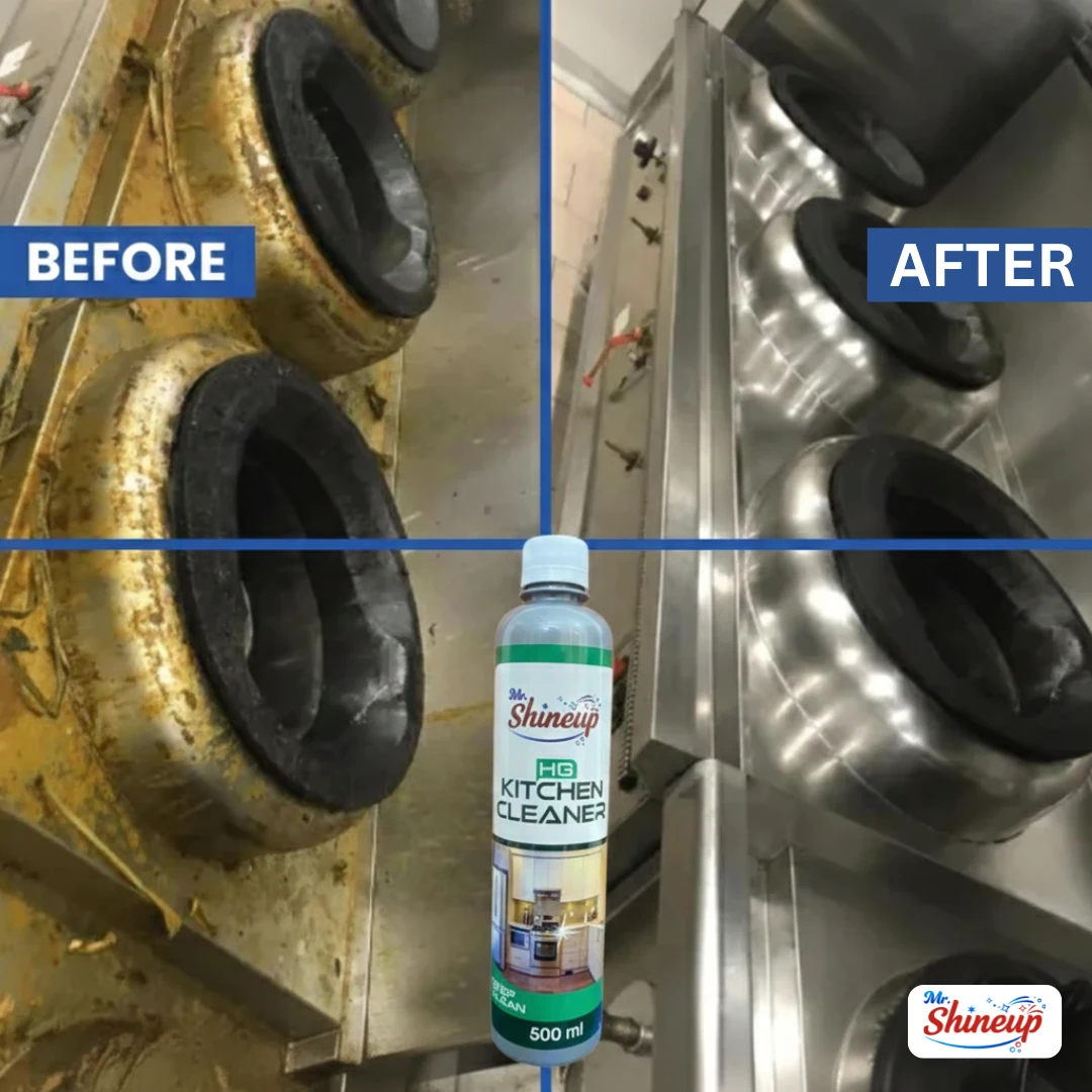 Mr. Shineup HG Kitchen Cleaner Spray 500ml – Fast Action Grease Cutter for Tiles, Stove , Hood, fan