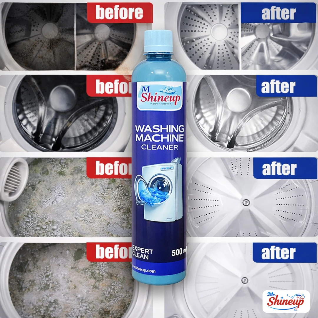 Mr Shineup Washing Machine Cleaner 500ml – Deep Cleaning Liquid for Top & Front Loading Washers