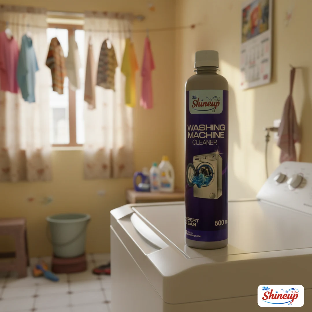 Mr Shineup Washing Machine Cleaner 500ml – Deep Cleaning Liquid for Top & Front Loading Washers